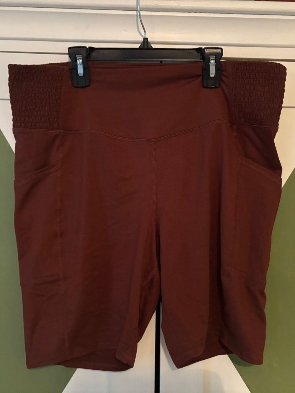 NWOT! Maurices Chocolate Brown Biker Shorts